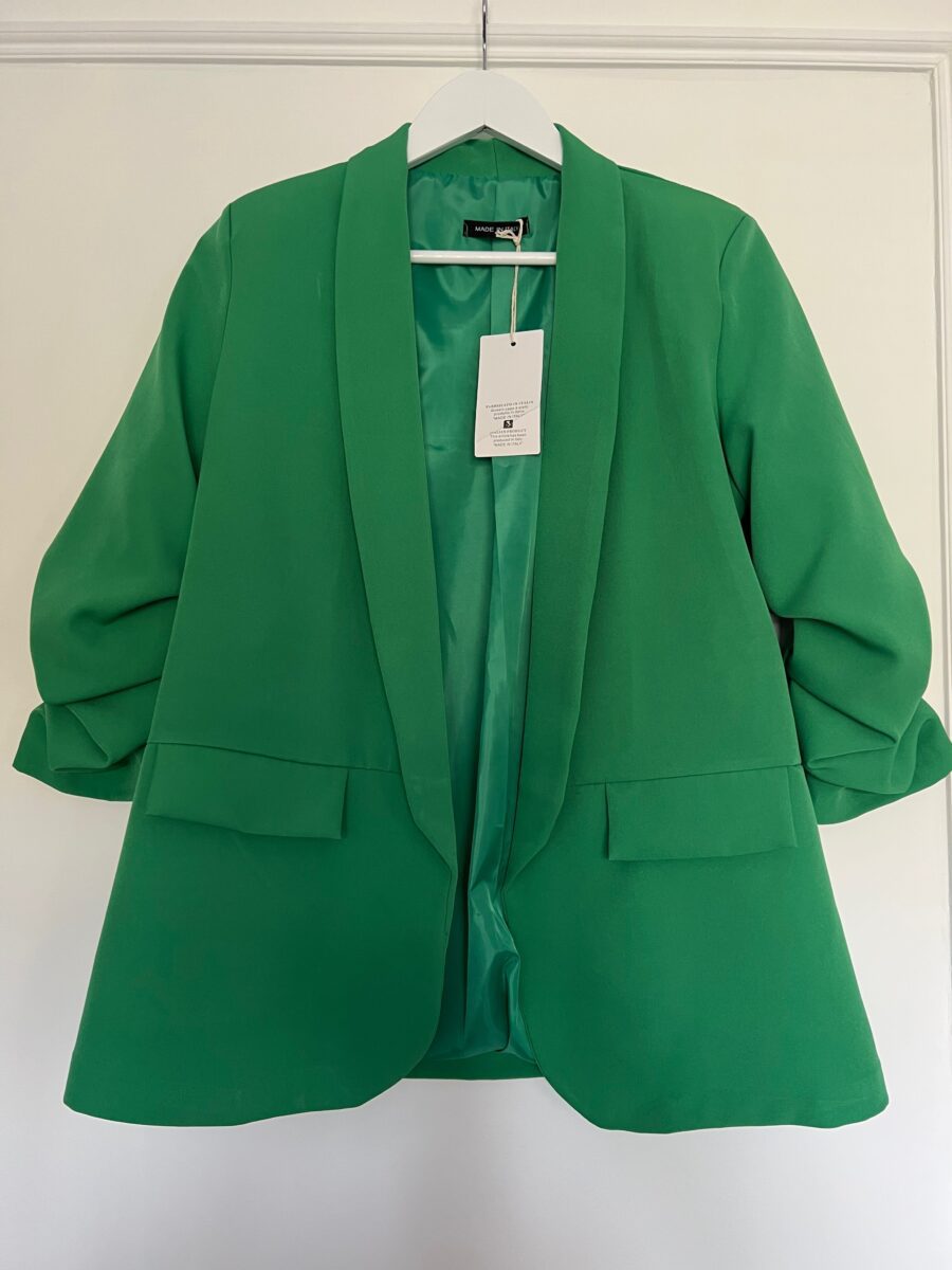 green blazer
